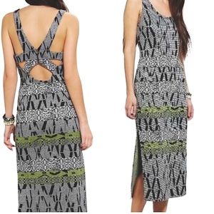 NWT midi dress with geometric print